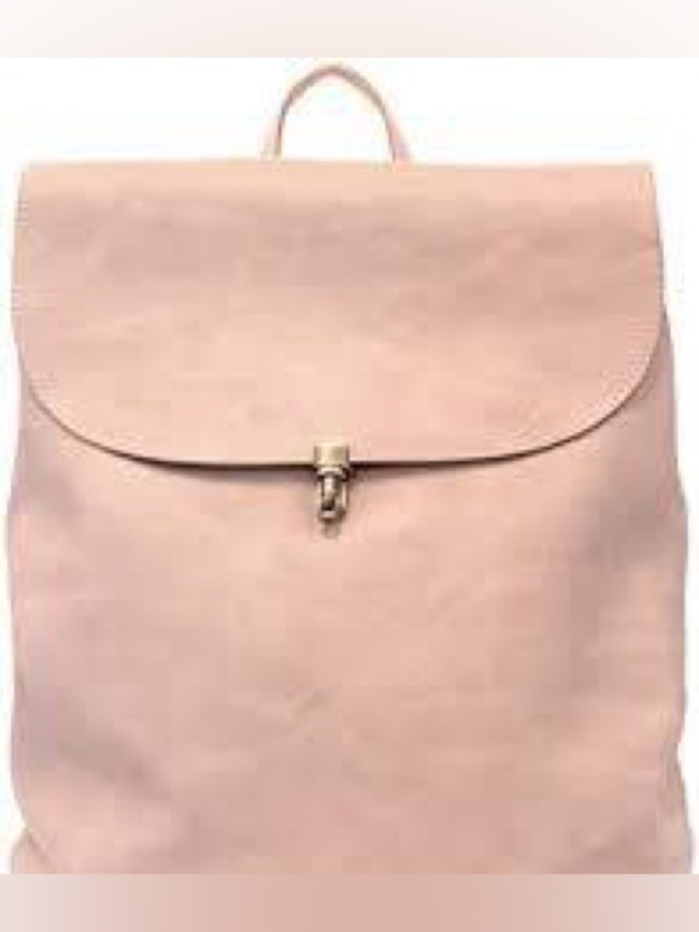 Susan joy collette large vegan leather backpack pink euc